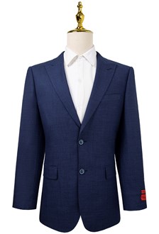 Blue Pindot Bresciani Modern Fit Suit 