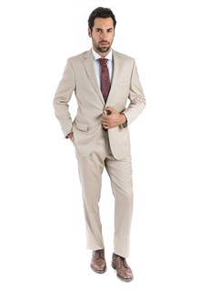 Bresciani Modern Fit Beige Suit