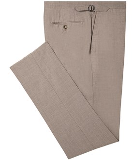Grainy Toupe- Bresciani Modern Fit Pants  