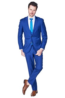 Giovanni Bresciani French Blue Slim Fit Suit