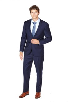 G. Bresciani Slim Fit Navy Suit
