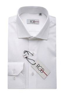 White Premium Shirt RGB Redline Modern Fit