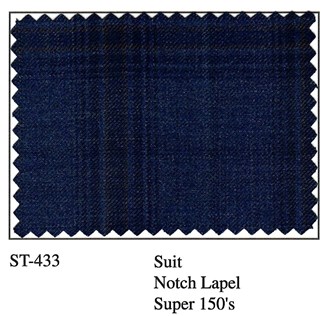 Burnt Blue & Rust Windowpane Sartoria Tosi Suit