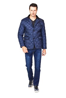 Navy Quilted RGB Coat Jacket